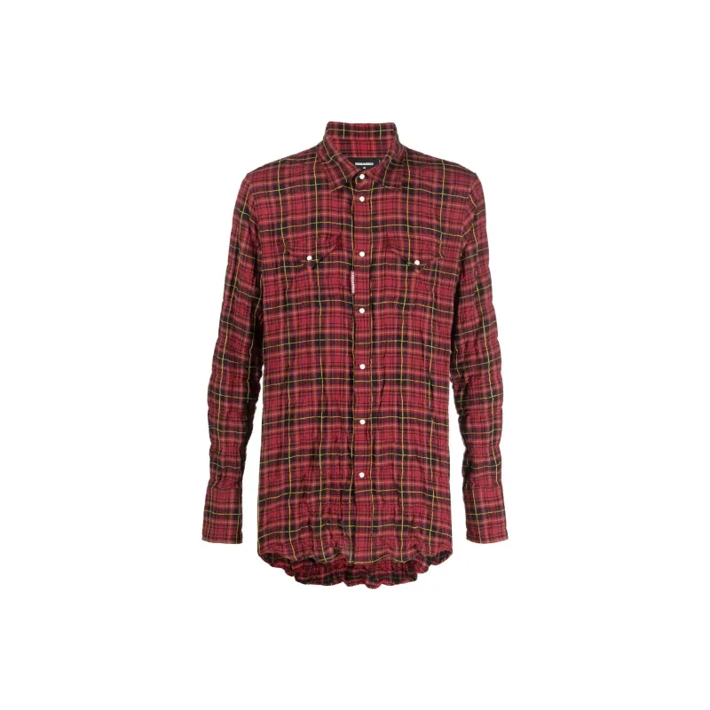 Dsquared2 Checked Buttoned Shirt-0