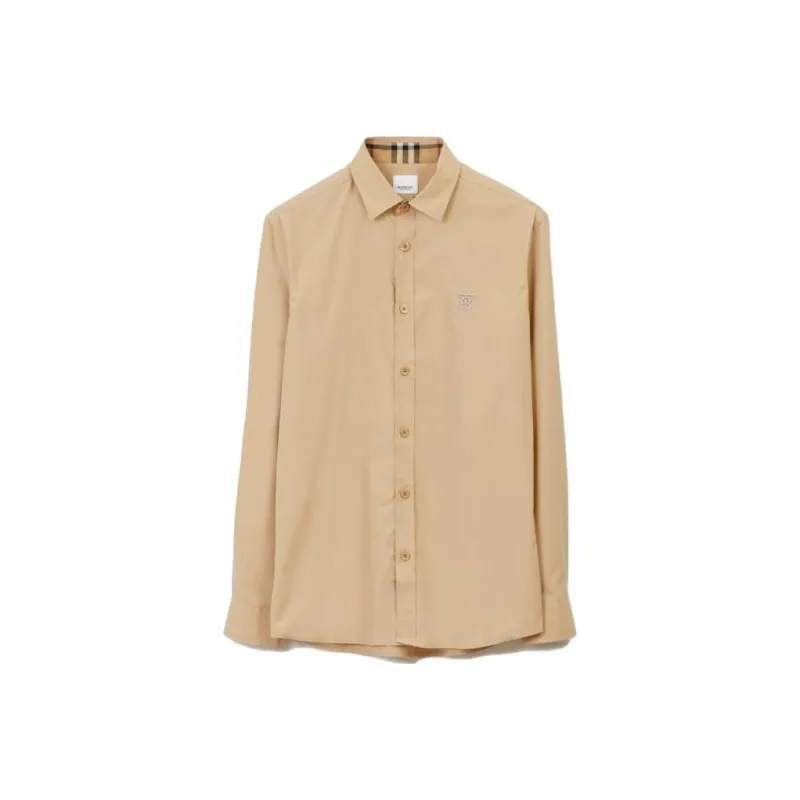 Burberry SS23 Shirt Men's Camel 80666221-0