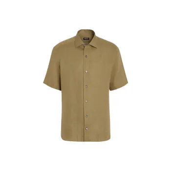 Zzegna SS23 Shirt Men's Light Army Green