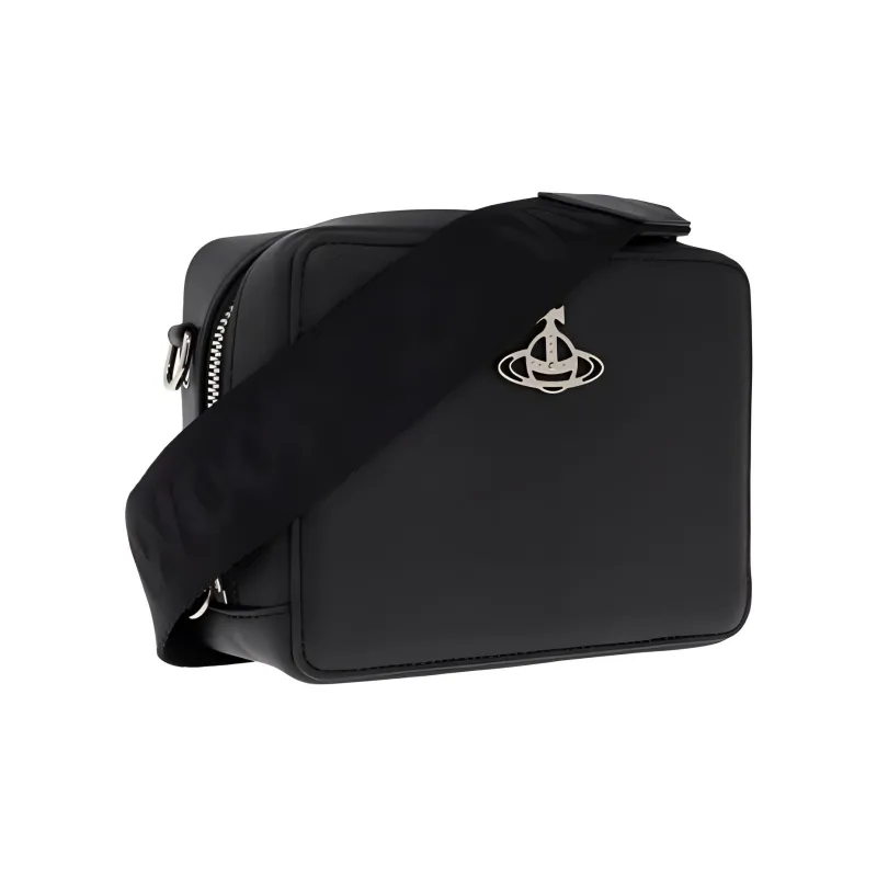 Vivienne Westwood Polyurethane Shoulder Bag Crossbody Bag Women's Black-1
