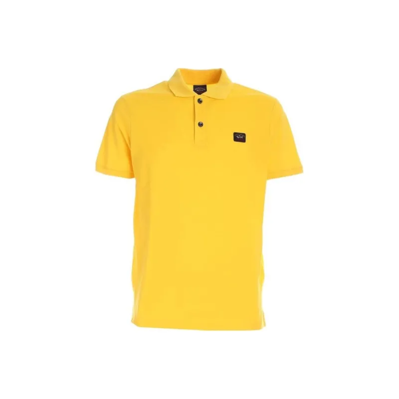 Paul & Shark Logo Patch Short Sleeved Polo Shirt-0