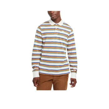 Nike Club Men's Long Sleeve Striped Polo
