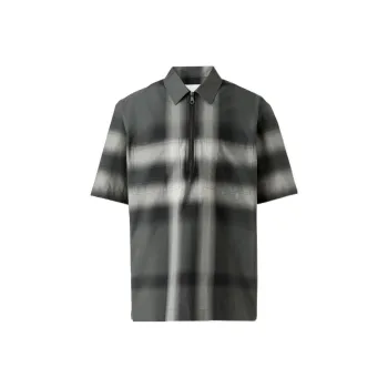 Burberry X Pop Trading Company Shirts Men Storm Gray