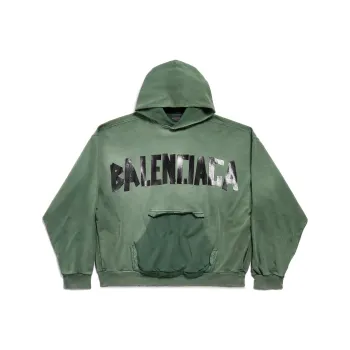Balenciaga Tape Type Logo Large Fit Hoodie