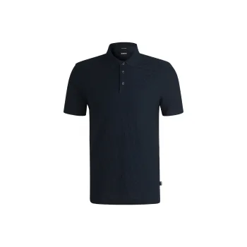 HUGO BOSS Patterned jacquard Polo Shirt