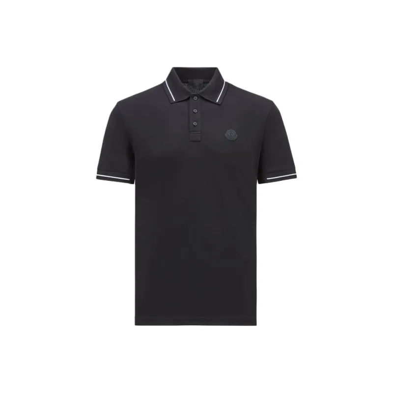 Moncler Logo Patch Short Sleeved Polo Shirt-0
