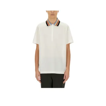 Paul Smith Stripe Detailed Short Sleeved Polo Shirt