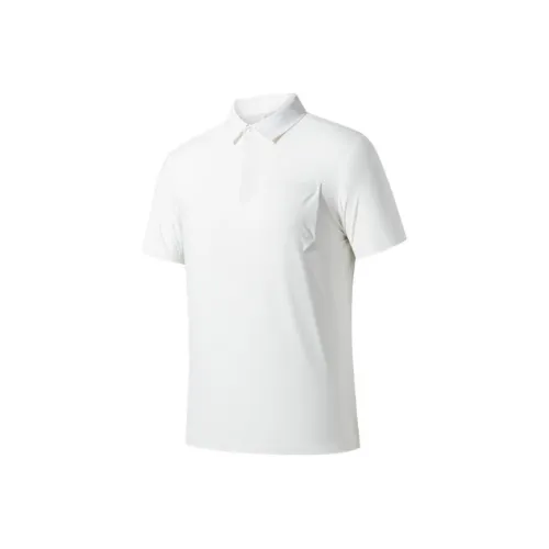 Anta Champion All Weather Series Polo Shirt Men's Papyrus White