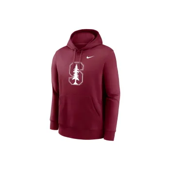 Nike Stanford Cardinal Primetime Evergreen Club Primary Logo Men's Nike College Pullover Hoodie