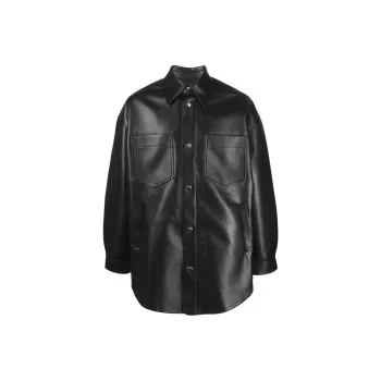 NANUSHKA Martin Leather Overshirt