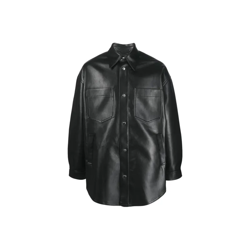 NANUSHKA Martin Leather Overshirt-0