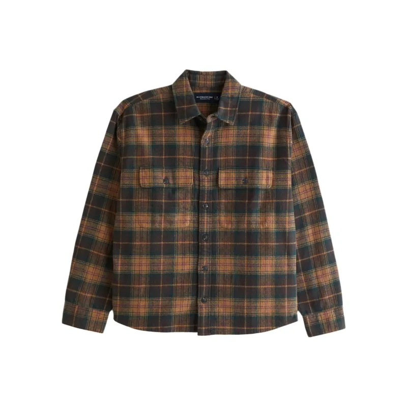 AF Shirt Men's Light Brown Plaid-0