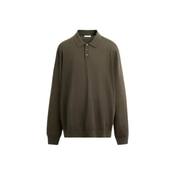 ZARA Polo Shirt Men's Moss Green