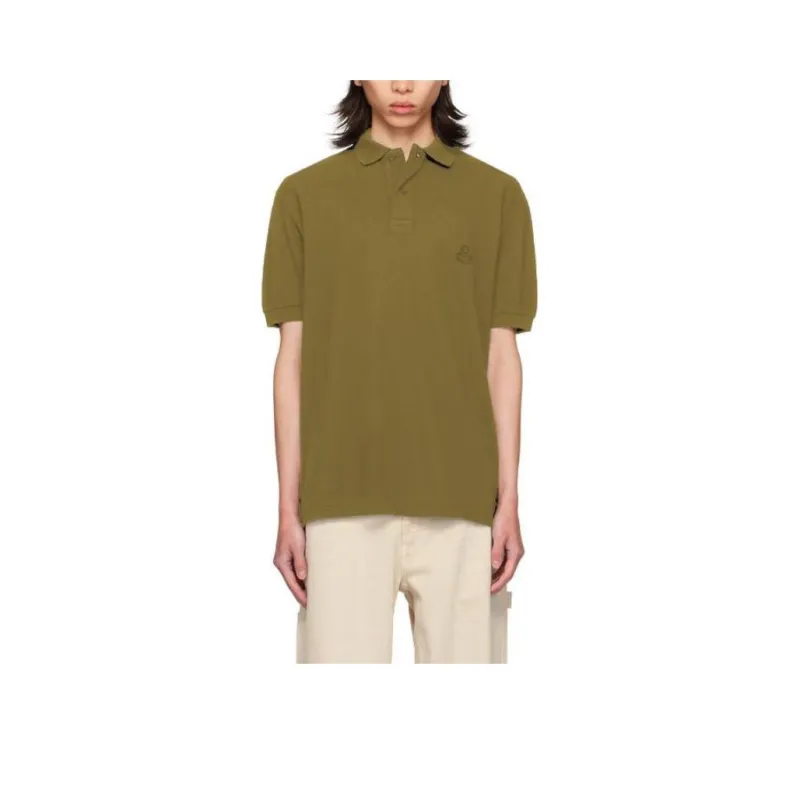 ISABEL MARANT Afko Logo Embroidered Polo Shirt-0