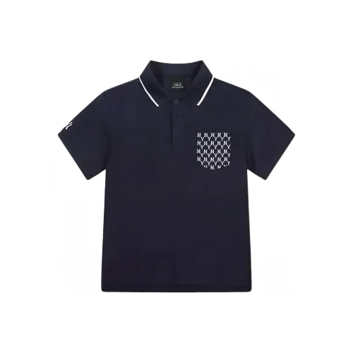 MLB Polo Shirts Men Dark Blue