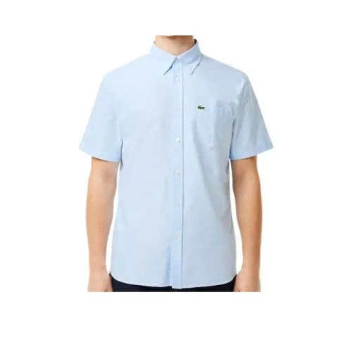 LACOSTE Logo patch Cotton Shirt