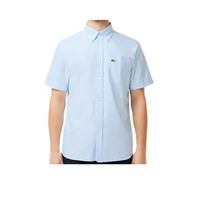 LACOSTE Logo patch Cotton Shirt-0