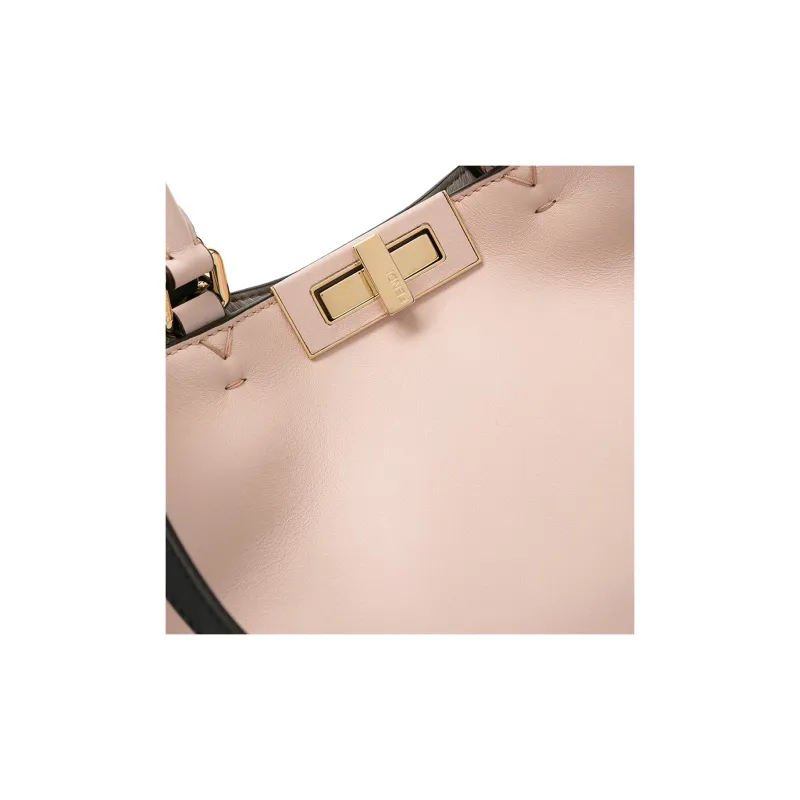 FENDI Cow Leather Tote Bag, Shopping Bag, Shoulder Bag, Handbag Small Size Women's Light Pink-4