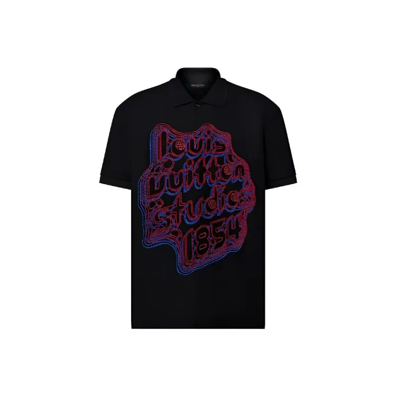 LOUIS VUITTON Embroidered Cotton Pique Polo-0