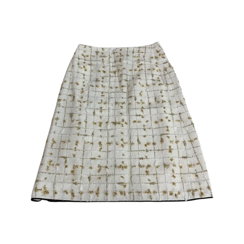 CHANEL 19S Early Spring Beach Collection Casual Long Skirt Women's White Gold-1