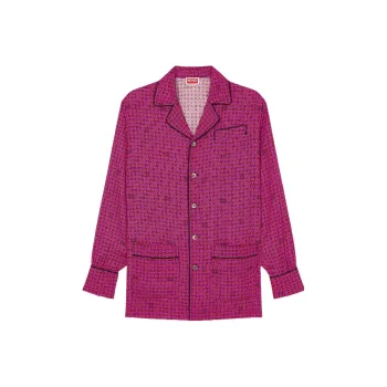 KENZO SS24 Shirt Men's Dark Purple Red
