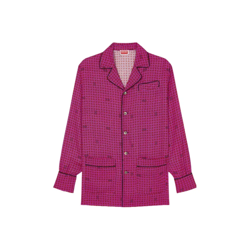 KENZO SS24 Shirt Men's Dark Purple Red-0