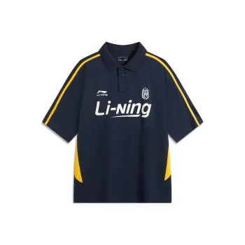 LiNing Sports Life Collection Polo Shirt Unisex Dark Marine Blue
