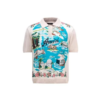 AMIRI Polo Shirts Men Beige