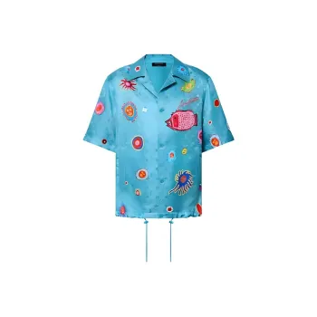 LOUIS VUITTON x Yayoi Kusama Shirt Men's Blue