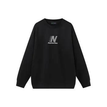 Anyveiw Crew Neck Thickened Pullover Long-Sleeved Sweatshirt Unisex