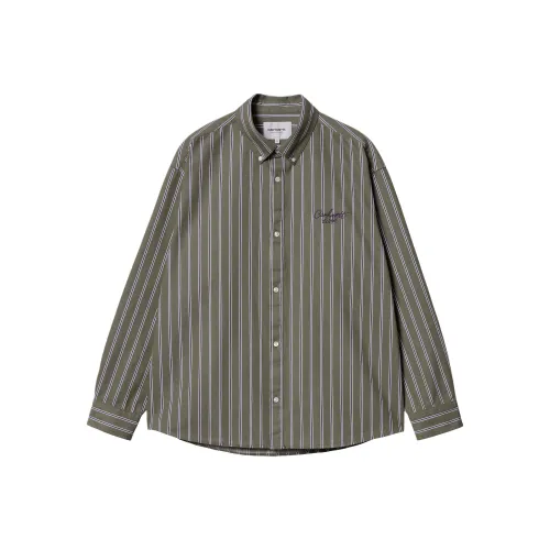 Carhartt WIP FW24 R Fullscreen L/S Signature Shirt Men's Office Green
