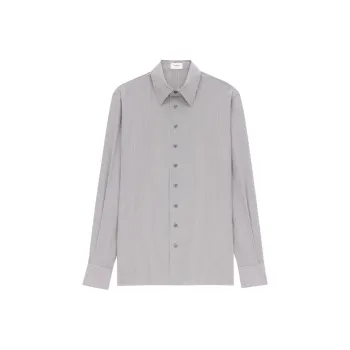 SAINT LAURENT Striped Button Up Shirt