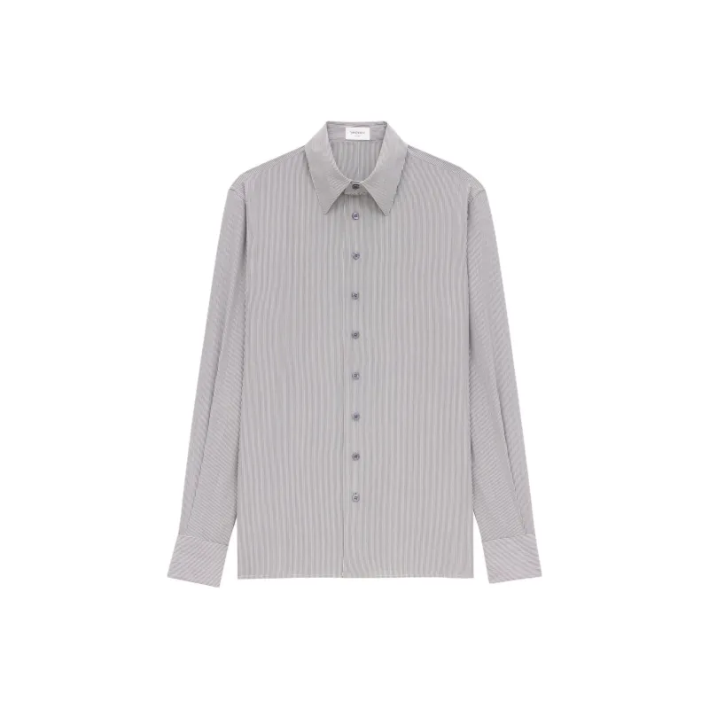 SAINT LAURENT Striped Button Up Shirt-0