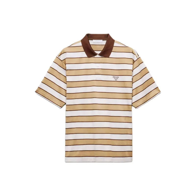 PRADA Polo Shirts Men Camel-0