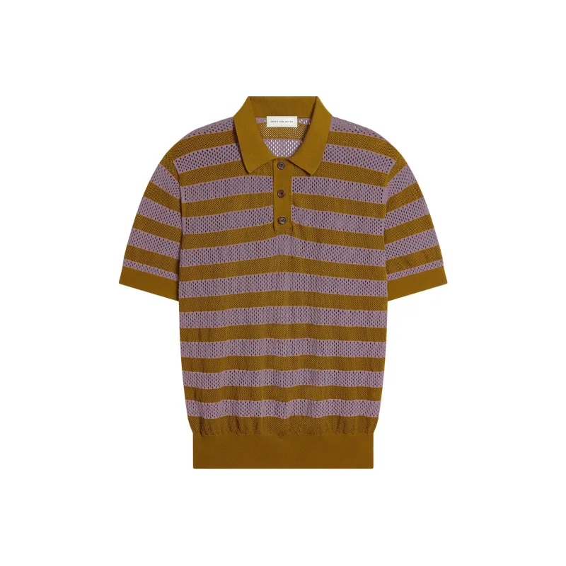 DRIES VAN NOTEN Striped Polo Shirt-0
