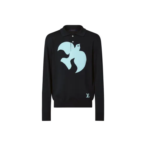 LOUIS VUITTON FW22 Polo Shirt Men's Black
