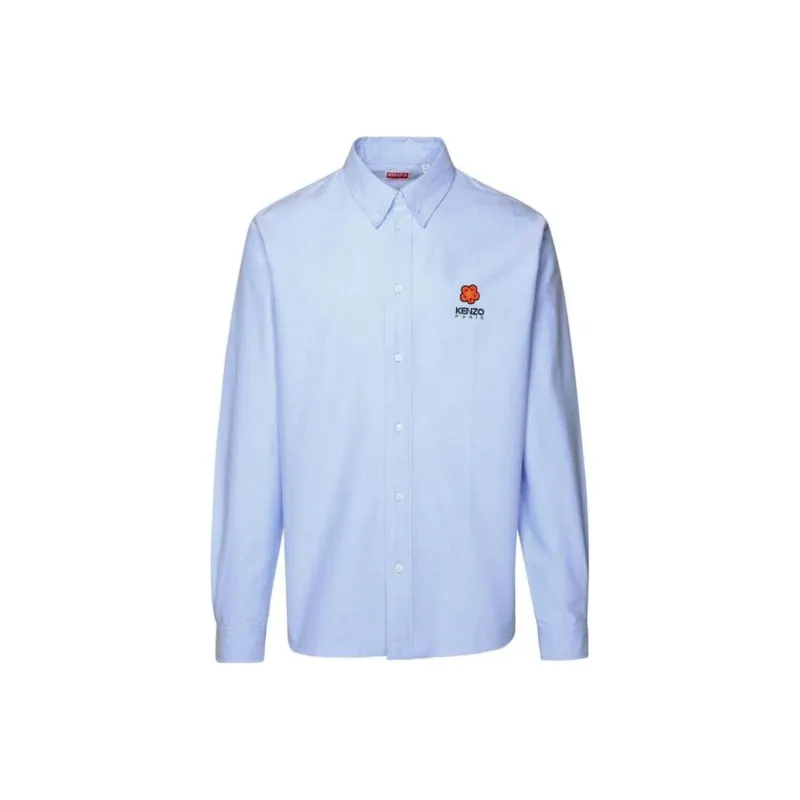 KENZO Boke Flower Curved Hem Shirt-0