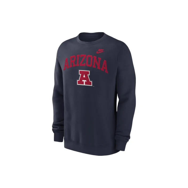 Nike Arizona Wildcats Legacy Classic Arch Over Logo Men's Nike College Pullover Crew-0
