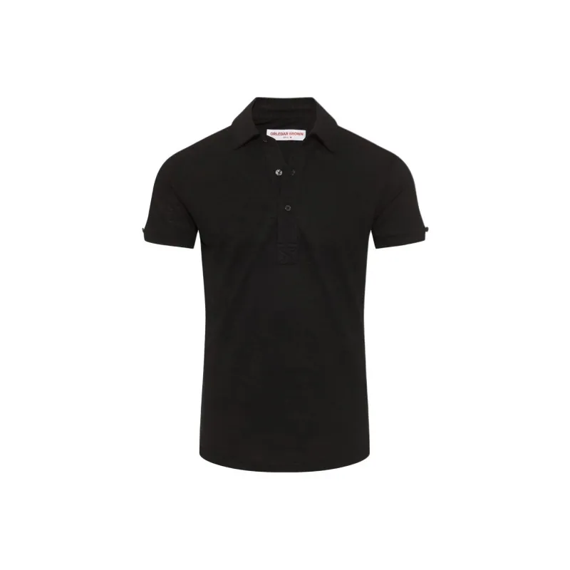 Orlebar Brown Sebastian Linen Polo Shirt-0