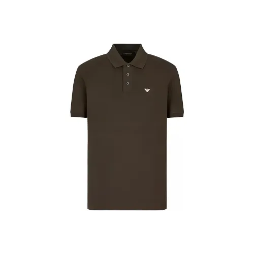 EMPORIO ARMANI Polo Shirts Men Brown