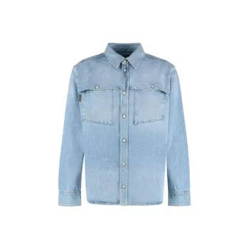 BALMAIN Faded Denim Shirt jacket