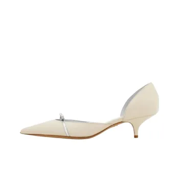 FERRAGAMO Slim Heel High Heels 4cm Women's White