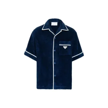 PRADA SS24 Shirt Men's Marine Blue