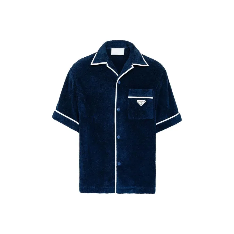 PRADA SS24 Shirt Men's Marine Blue-0