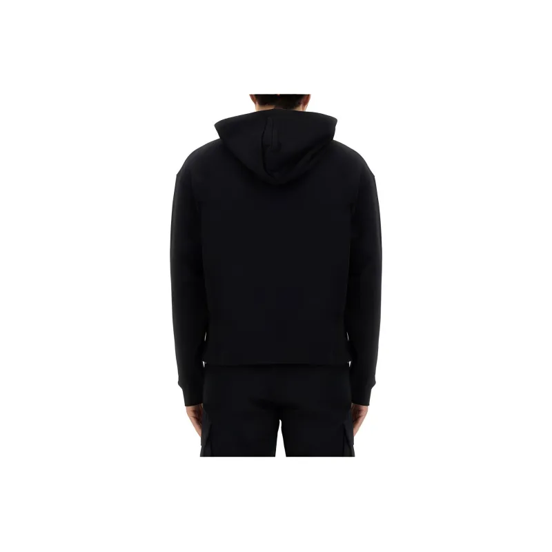 MOSCHINO Logo appliqué Zip up Hoodie-1