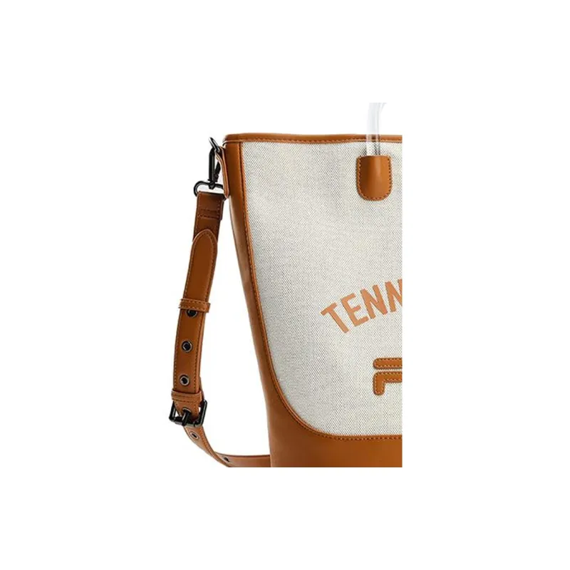 FILA Fusion Fabric Shoulder Bag, Crossbody Bag, Handbag Women's Khaki-3