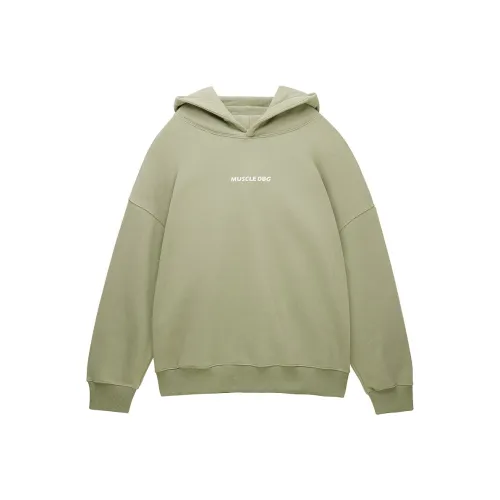 Muscle Dog Sweatshirt Mens Khaki Green