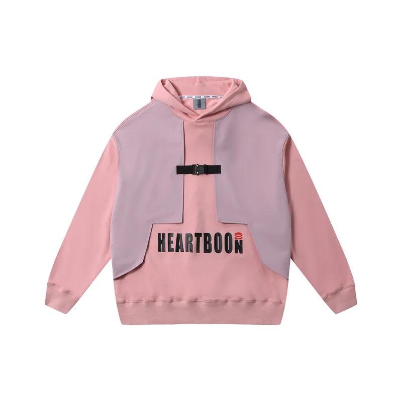 Heartboon Sweatshirt Unisex Pink Purple-0