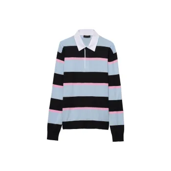 PRADA Striped Polo Shirt