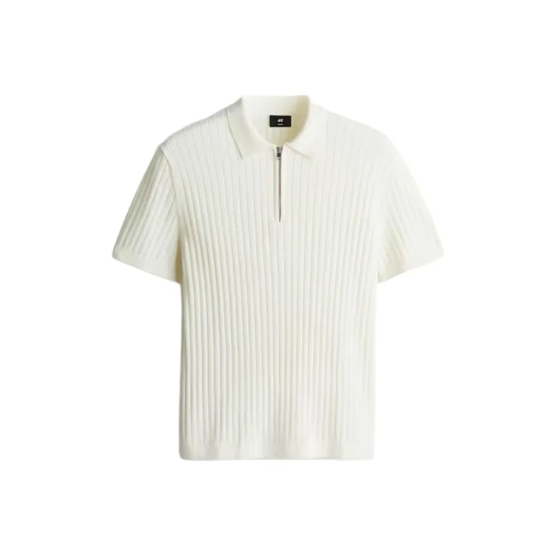 H&M Polo Shirts Men Cream-0